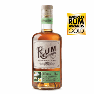 Bouteille de rhum Rum Explorer Guyana avec sa médaille d'or aux World Rum Awards 2025