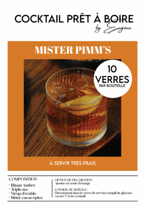 cocktail Mister Pimm's Cocktail pret à boire by Eugène