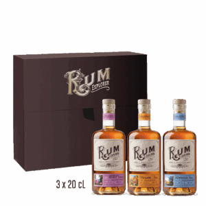 Coffret Rum Explorer 3 x 20 cl bouteilles de rhum